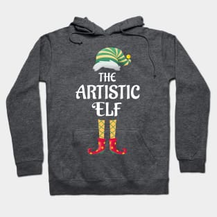 The Artistic Elf Christmas Matching Pajama Family Party Gift Hoodie